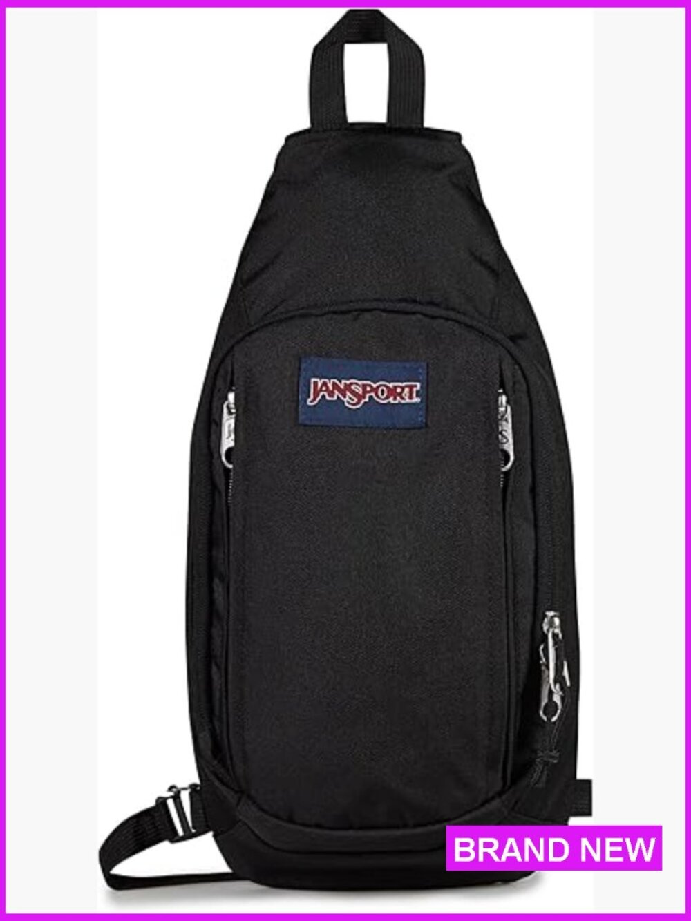 Sling Crossbody Bag Spacious Main Pocket Adjustable Strap Trendy